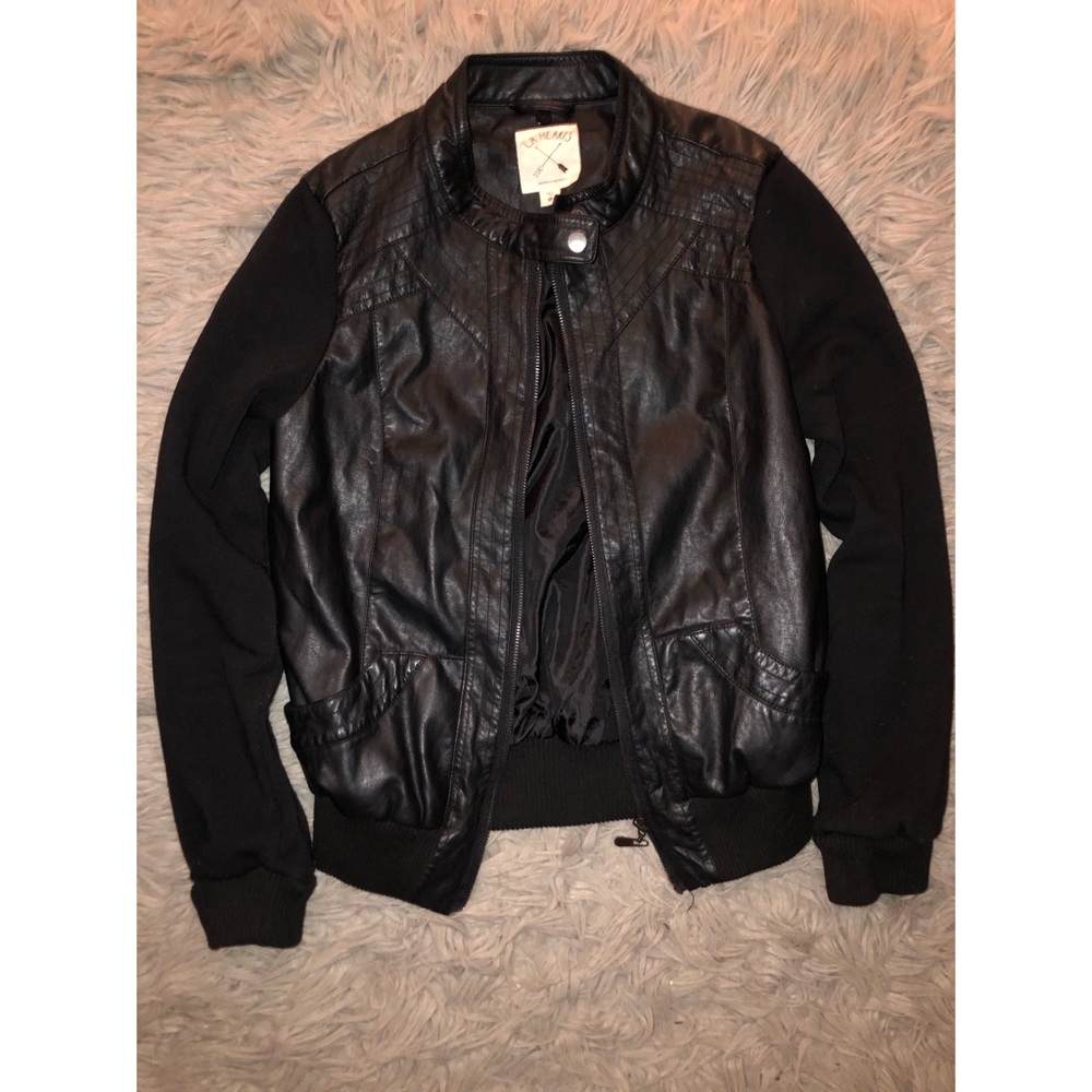 Faux Leather Jacket 🖤